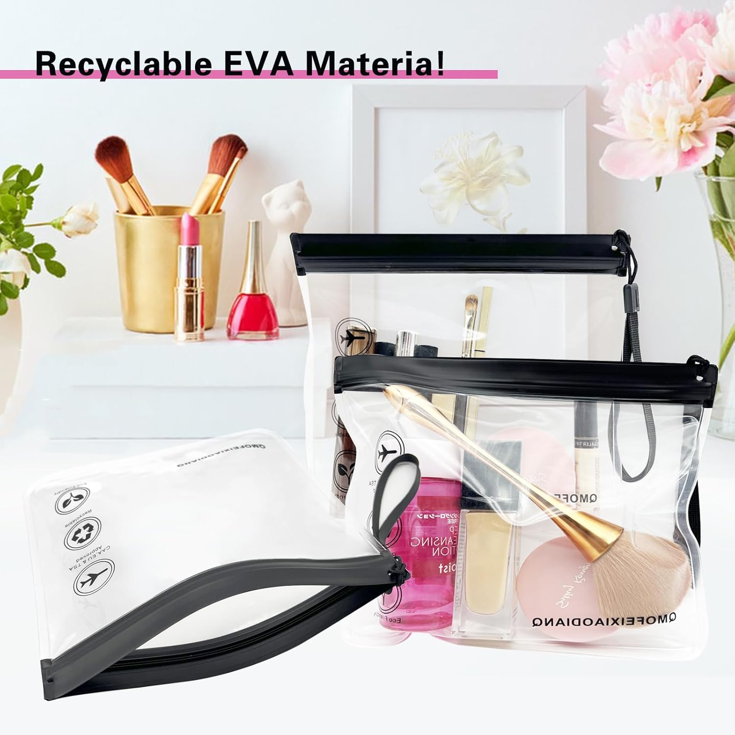 Bolsa de viaje TSA 1L impermeable Bolsa de viaje TSA 1L impermeable